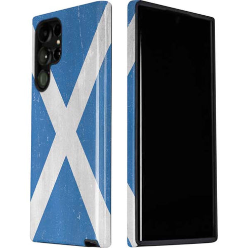 Scotland Flag Distressed Galaxy S22 Ultra Pro Case